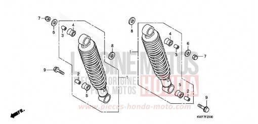REAR CUSHION CBF125MB de 2011